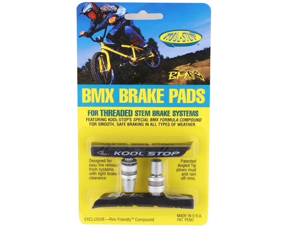 Kool Stop BMX Brake Pads (Black) (Threaded) (1 Pair)