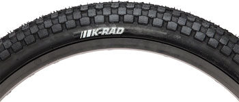 Kenda K-Rad BMX tire, 20x1.95, Black, wire bead