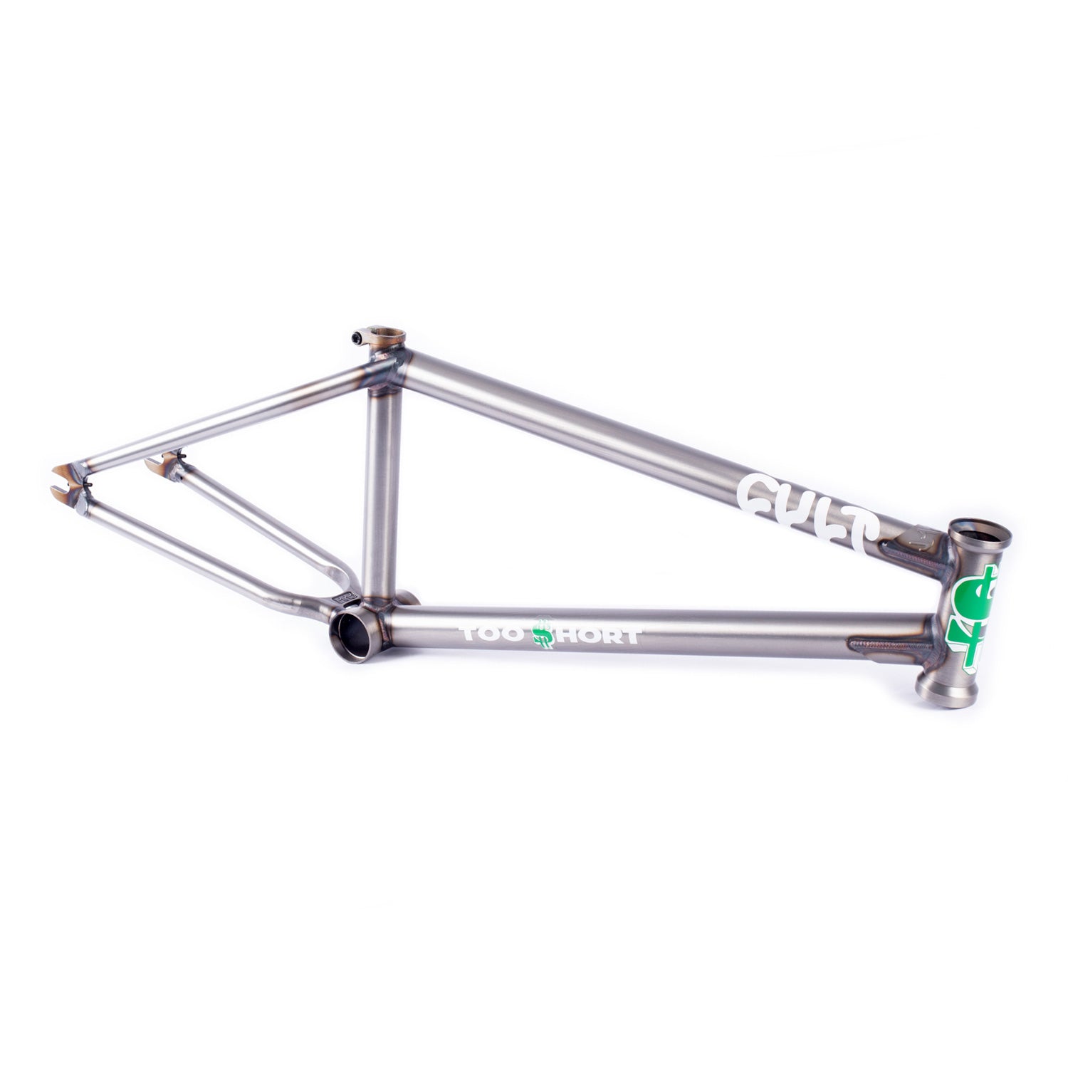 Cult 2-Short BMX Frame - Clear Coat Raw – BRB Bikes