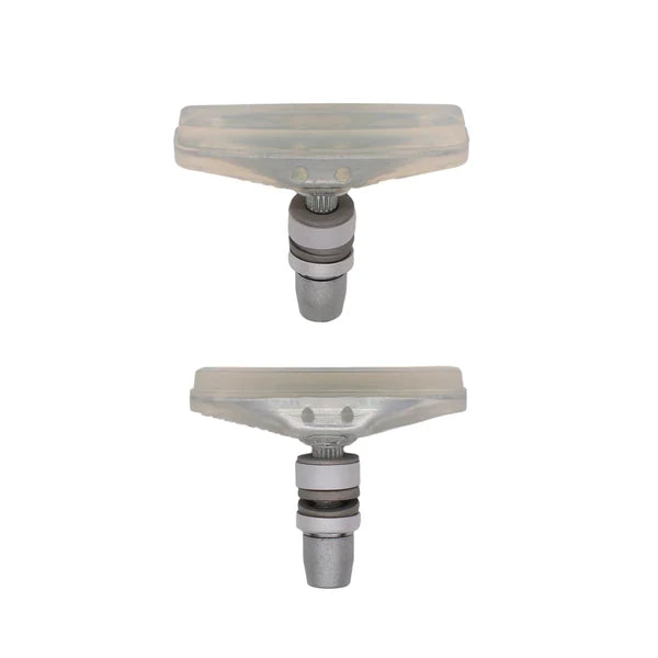 Kool Stop Flatland BMX brake pad, Clear, threaded post