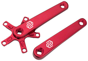 Red Promax SQ-1 square taper BMX crank arm set, 140mm