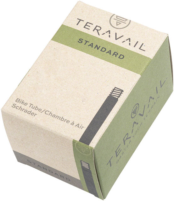 Teravail Standard bike tube packaging, 16in, Schrader