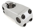 Polished 50mm S&M Shredneck frontload BMX stem CNC machined from 6061 aluminum with engraved logos.