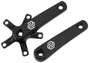 Black Promax SQ-1 square taper BMX crank arm set, 140mm
