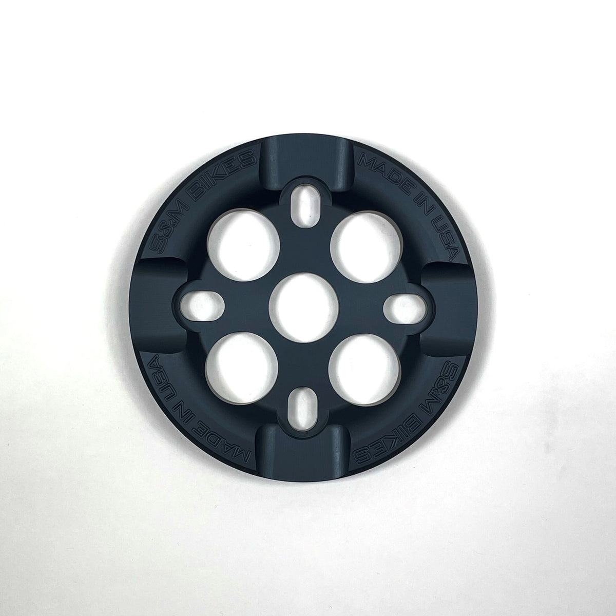 S&M Mid School Guard Sprocket, 25T, Dark Matte Gray, front side