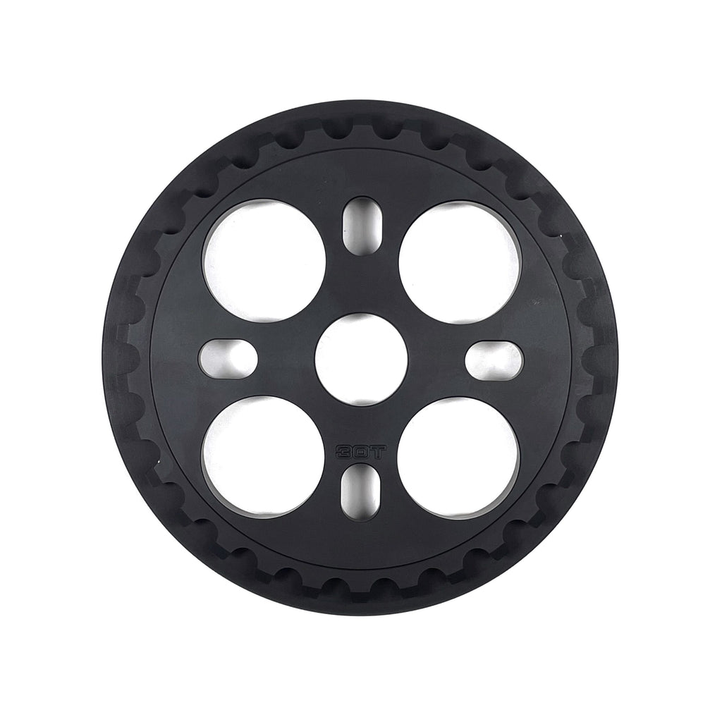 S&M Mid School Guard Sprocket, 30T, Matte Black, back side