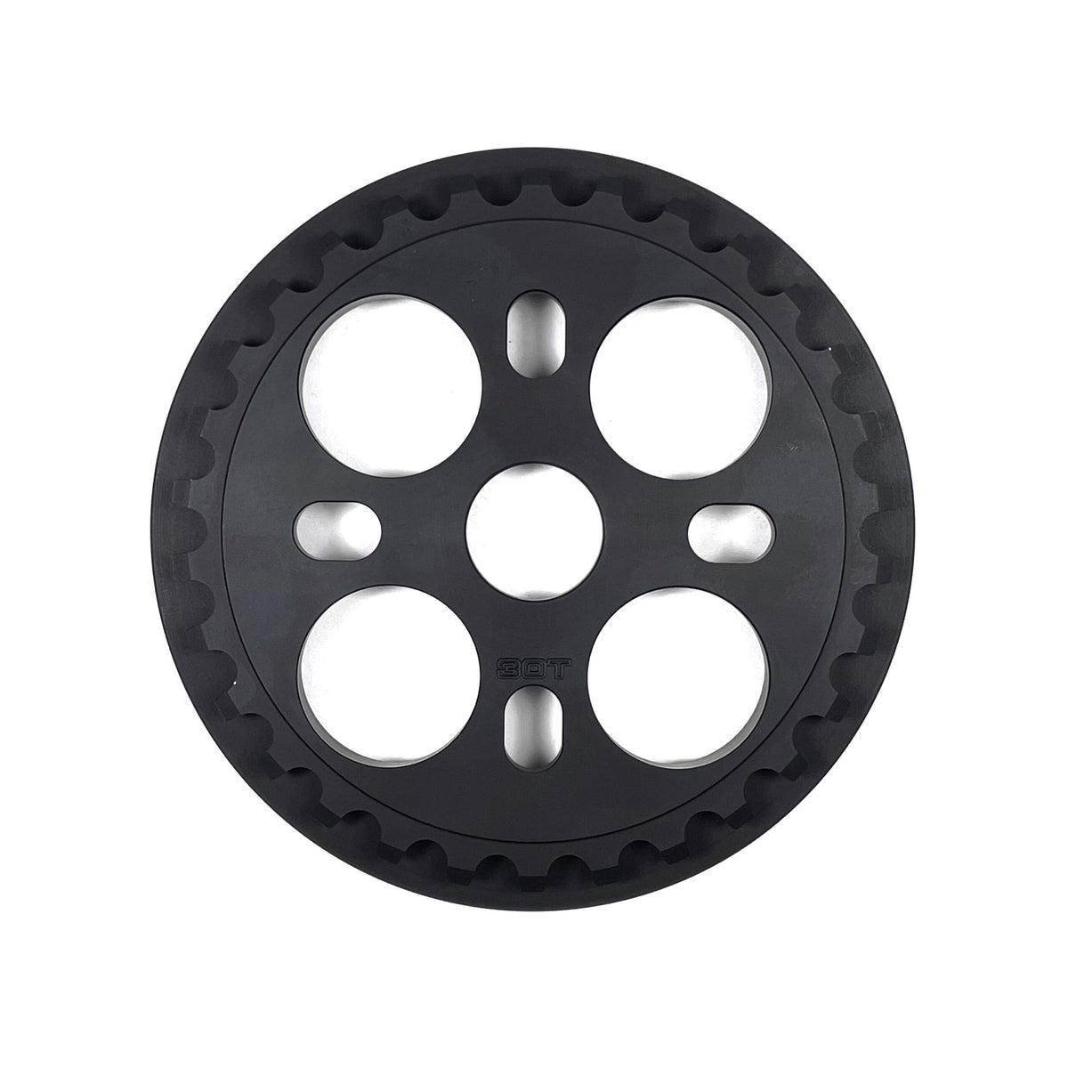 S&M Mid School Guard Sprocket, 30T, Matte Black, back side