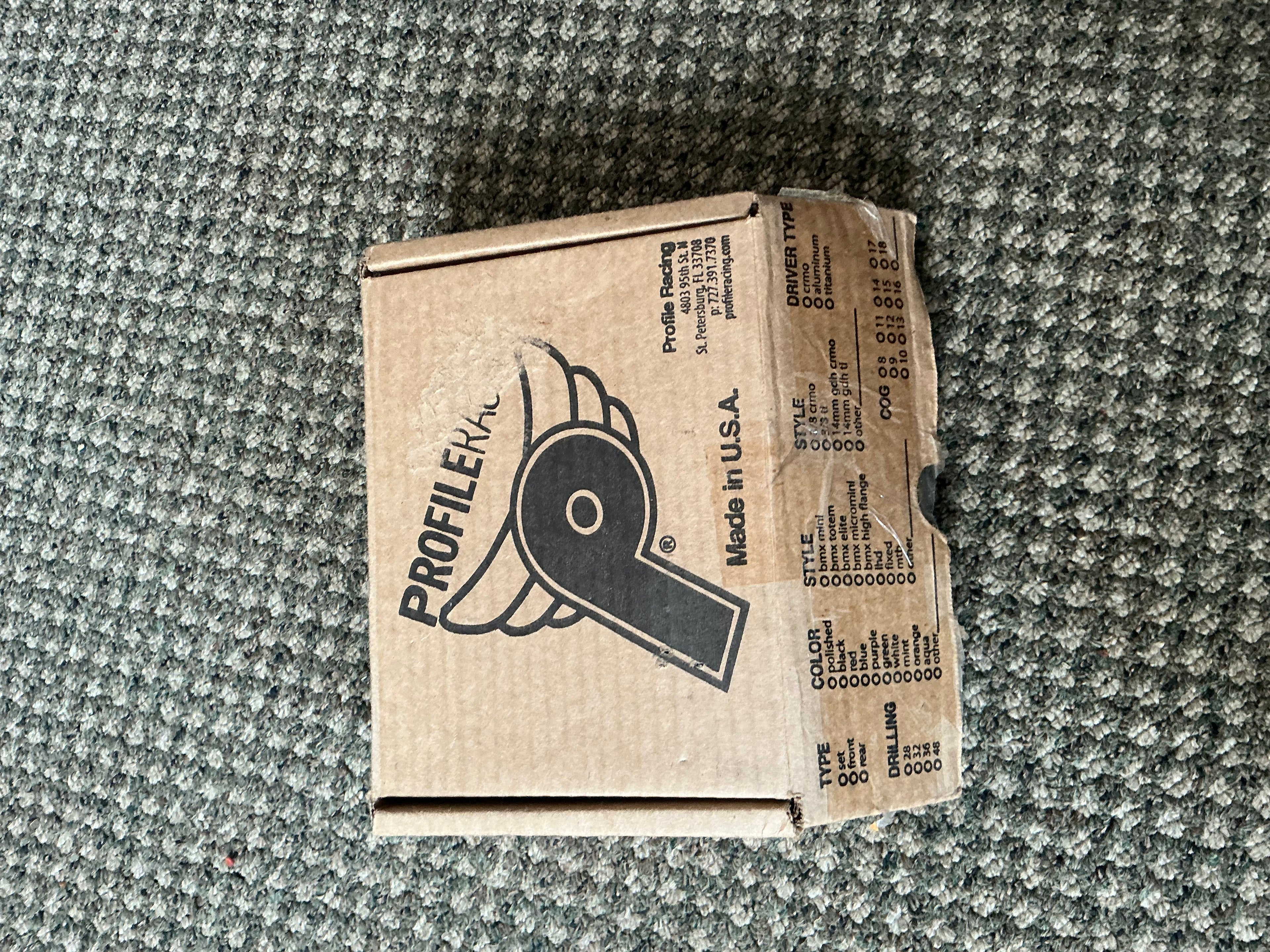 Profile Racing Mini Cat's Eye Cassette Hub Set (Blue). NOS