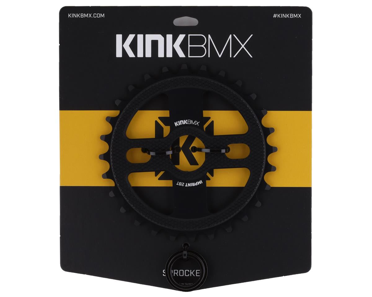 Kink Imprint BMX sprocket detail, machined surface pattern