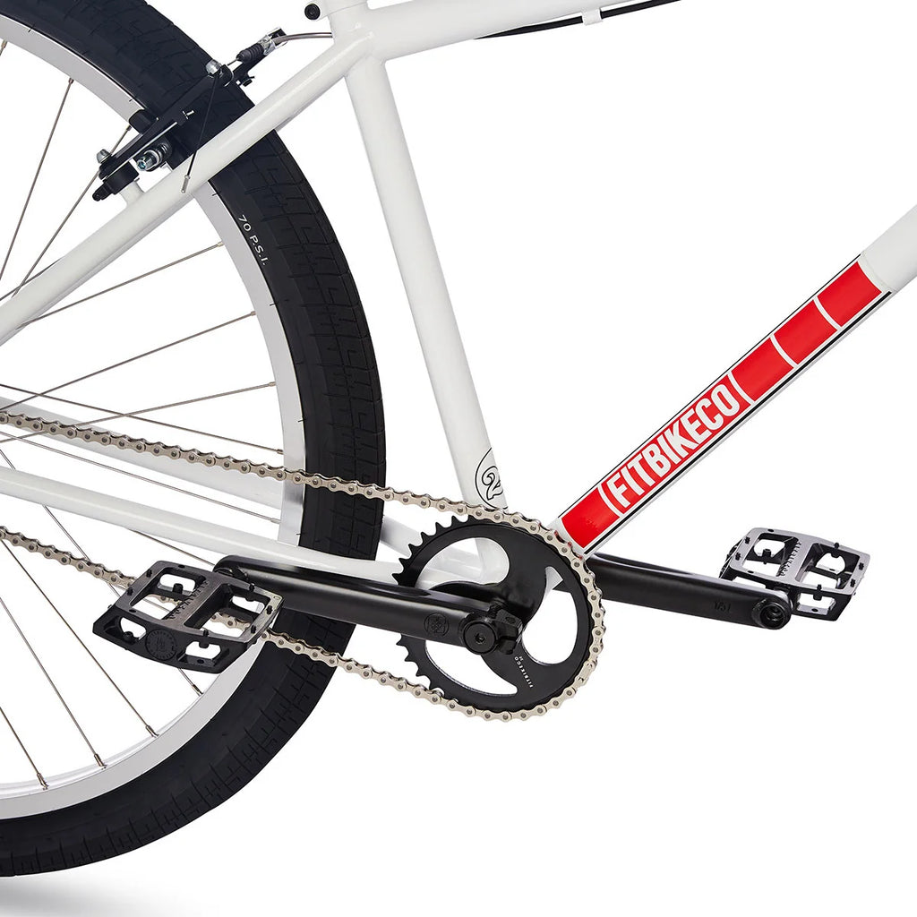 Fit Bike Co CR29 complete BMX bike side profile, White Out