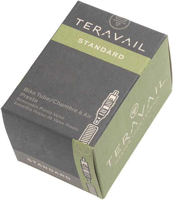 Teravail Standard bike tube packaging, 20in, 32mm Presta