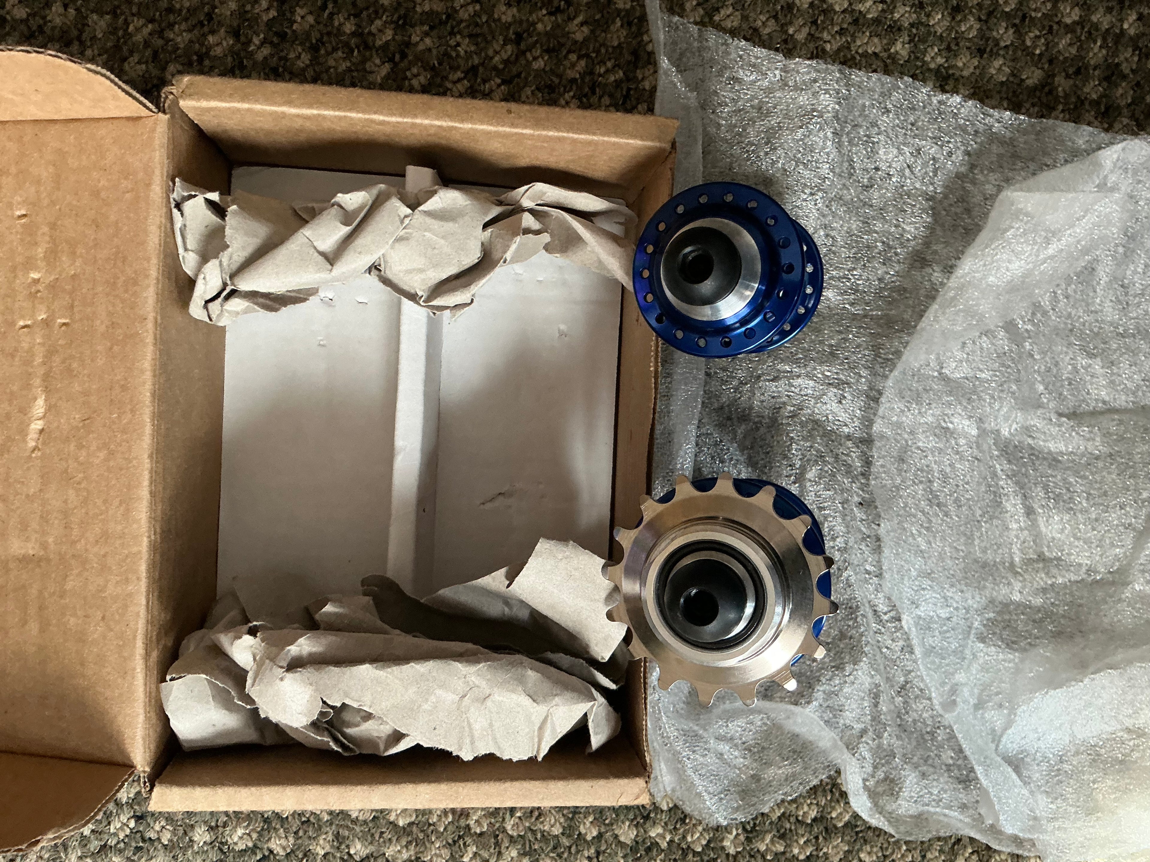Profile Racing Mini Cat's Eye Cassette Hub Set (Blue). NOS