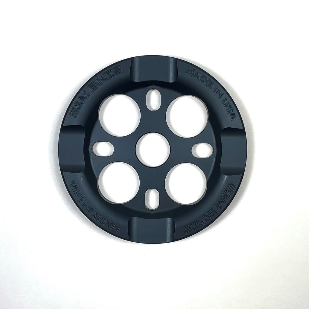S&M Mid School Guard Sprocket, 28T, Dark Matte Gray, front side