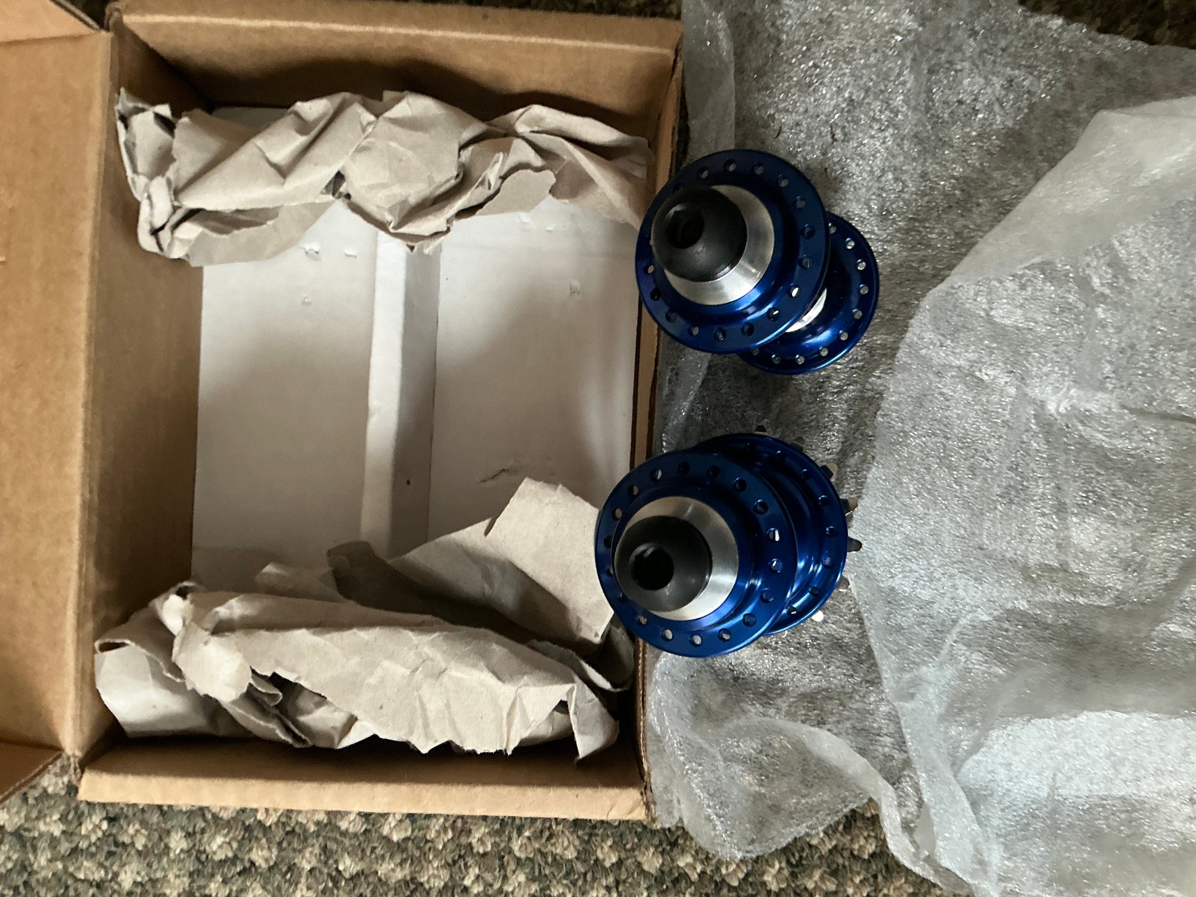 Profile Racing Mini Cat's Eye Cassette Hub Set (Blue). NOS