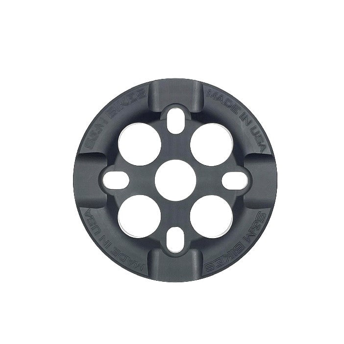 S&M Mid School Guard Sprocket, 25T, Matte Black, front side