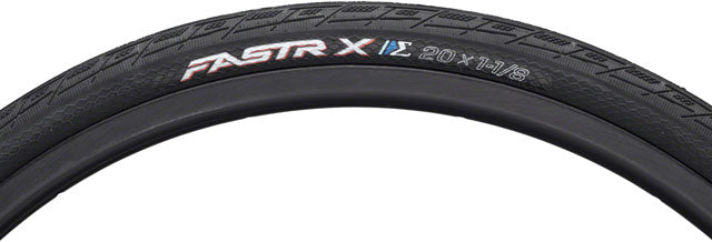 Tioga FASTR-X S-Spec BMX race tire, 20x1 1/8, Black, folding bead
