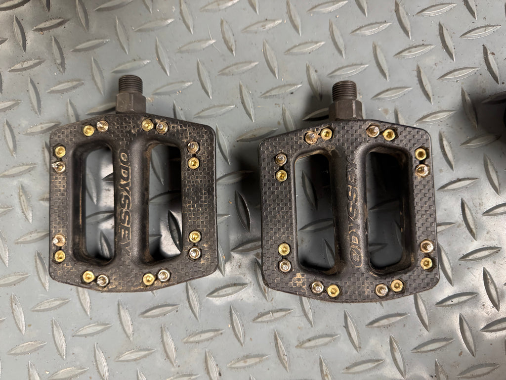 🖤 Pre‑Owned Odyssey JC/PC Plastic Pedals — 9/16”, Black