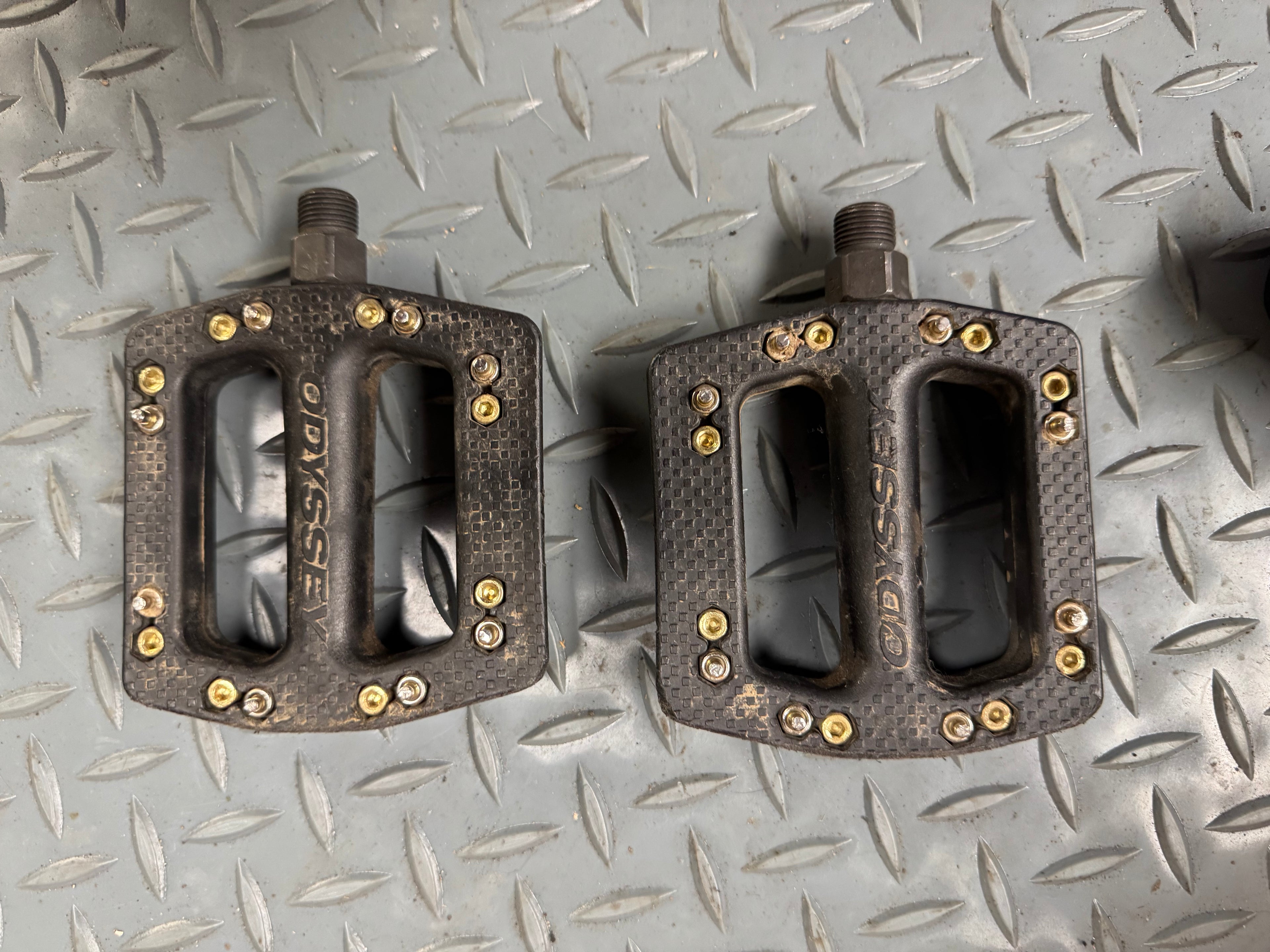 🖤 Pre‑Owned Odyssey JC/PC Plastic Pedals — 9/16”, Black
