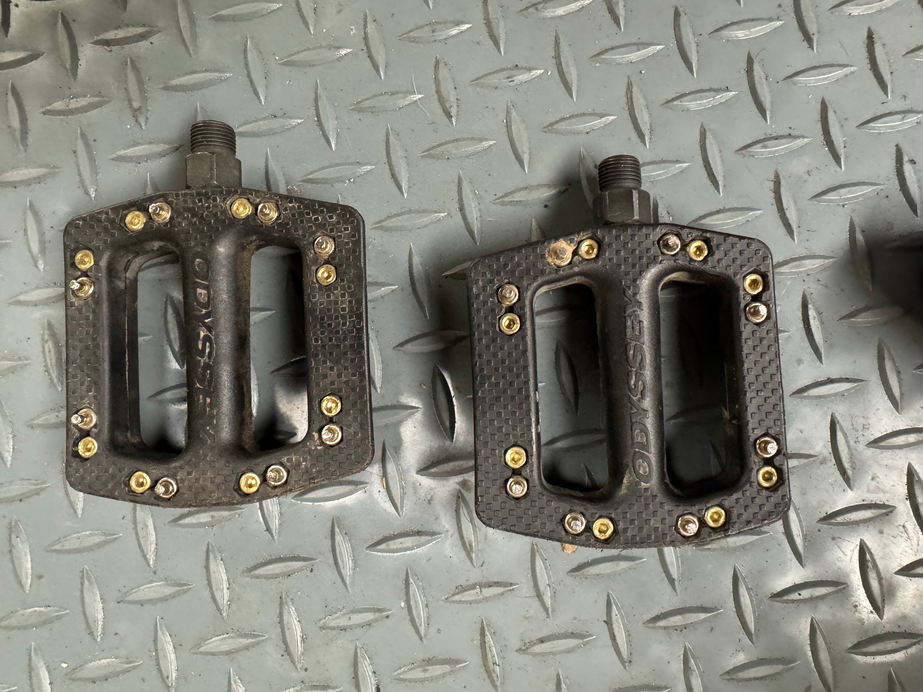 🖤 Pre‑Owned Odyssey JC/PC Plastic Pedals — 9/16”, Black
