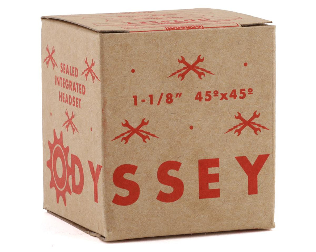 Odyssey Pro integrated headset anodized red in its retail box