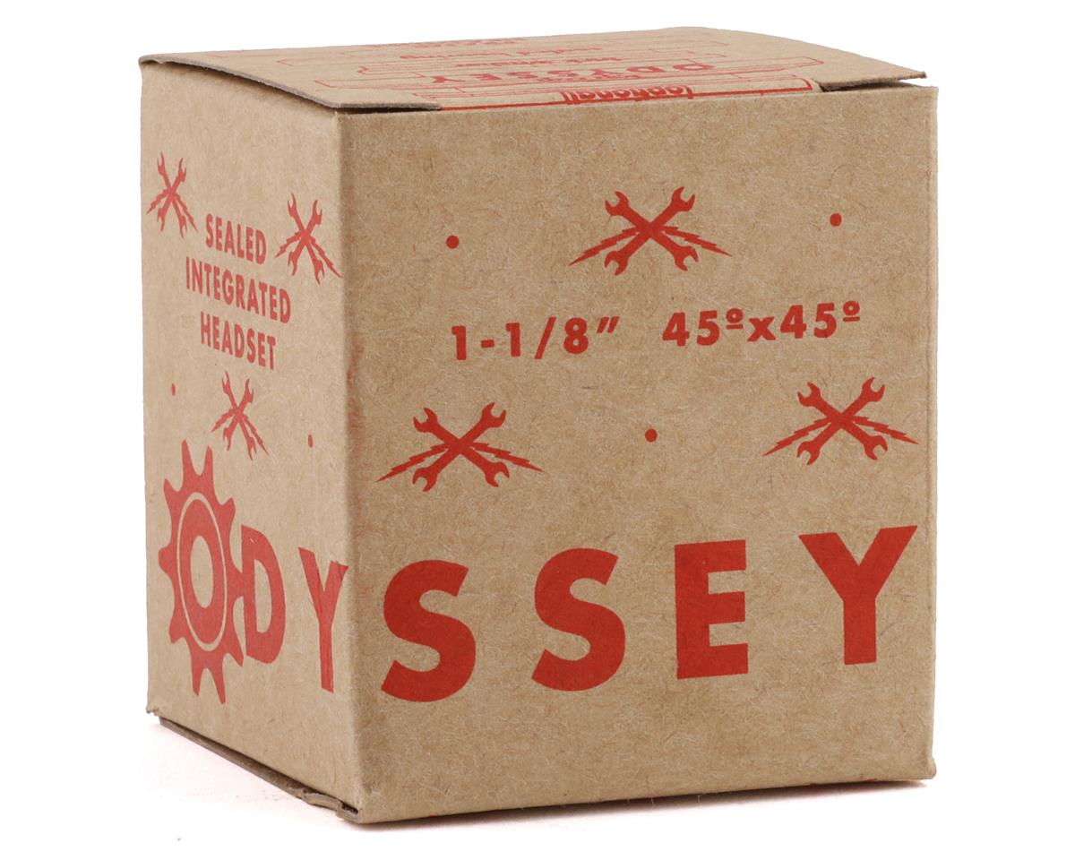 Odyssey Pro integrated headset anodized red in its retail box