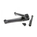 Black Cult Crew 3-piece tubular chromoly BMX cranks with a 19mm hollow spindle and flush mount bolt.